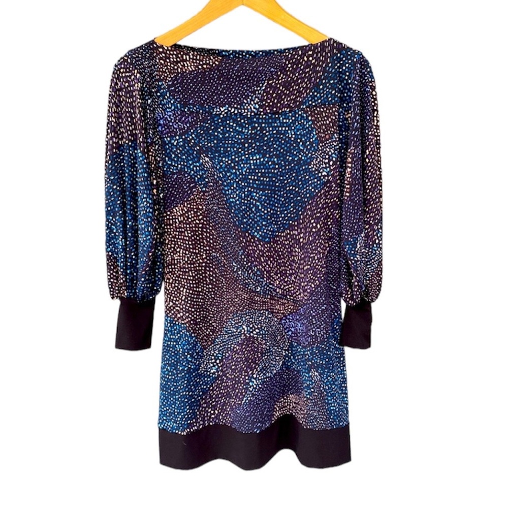 Julian Chang Abstract Tunic Mini Dress - Medium